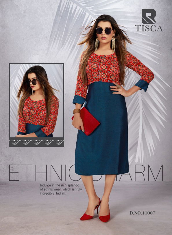 Raashi Tisca Designer Exclusive Wholesale Printed Kurtis
